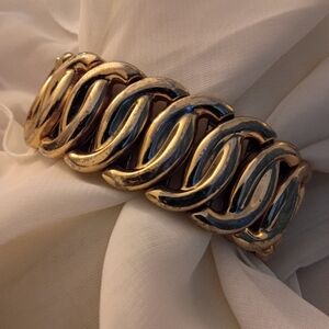 Gold and Silver Chain Link Bracelet